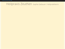 Tablet Screenshot of heilpraxis-zeuthen.de